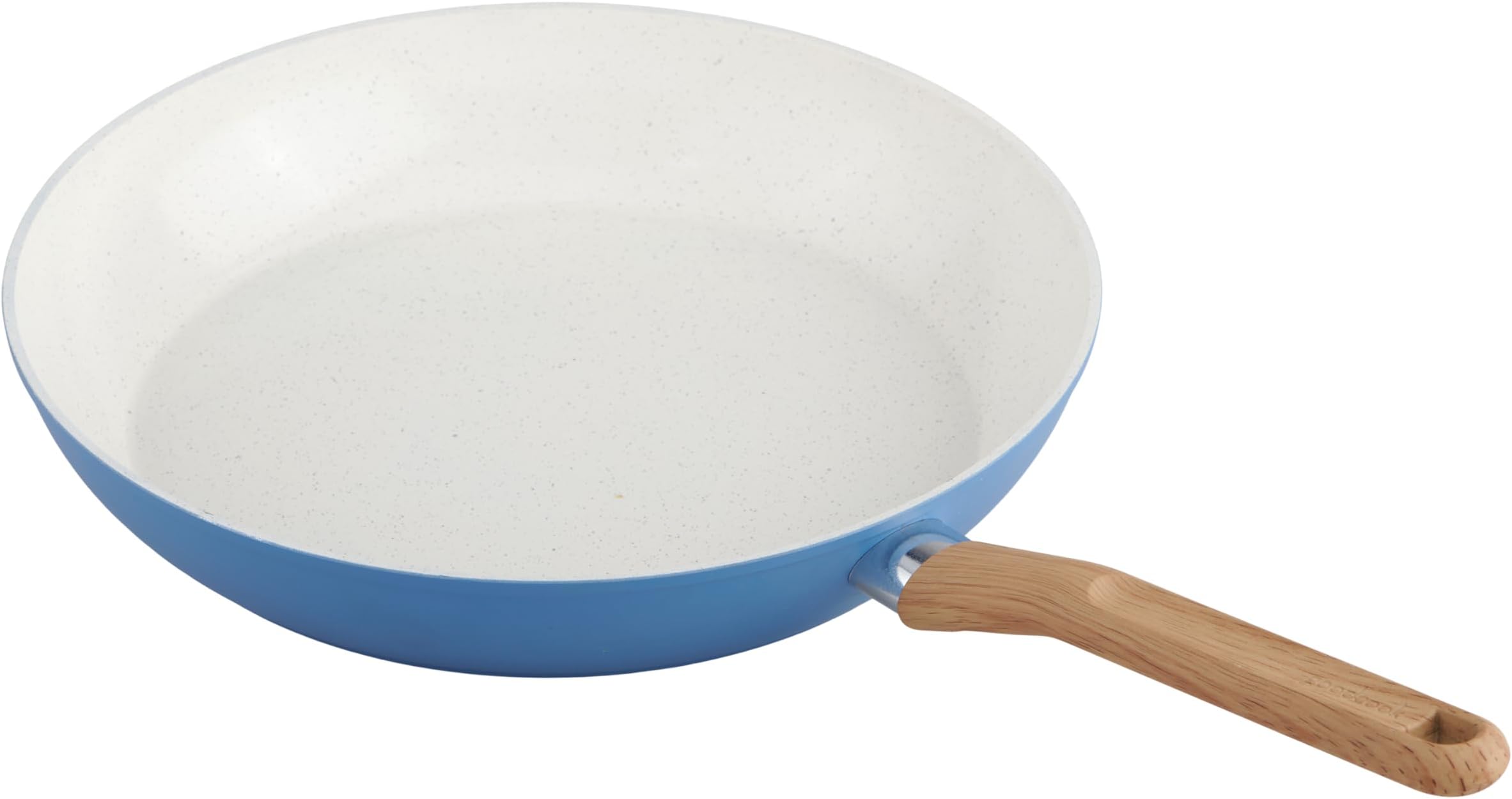 GoodCook Healthy Ceramic Titanium-Infused 12” Fry Pan, Light Blue – Induction Cookware, Nonstick Cooking Pan, Frying Pan Skillet for Eggs, Meats, Vegetables, Sauces, Warming Tortillas