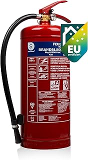 Smartwares Pulverlöscher – 6 kg – für ABC Brände – mit Halterung – FEX-15167
