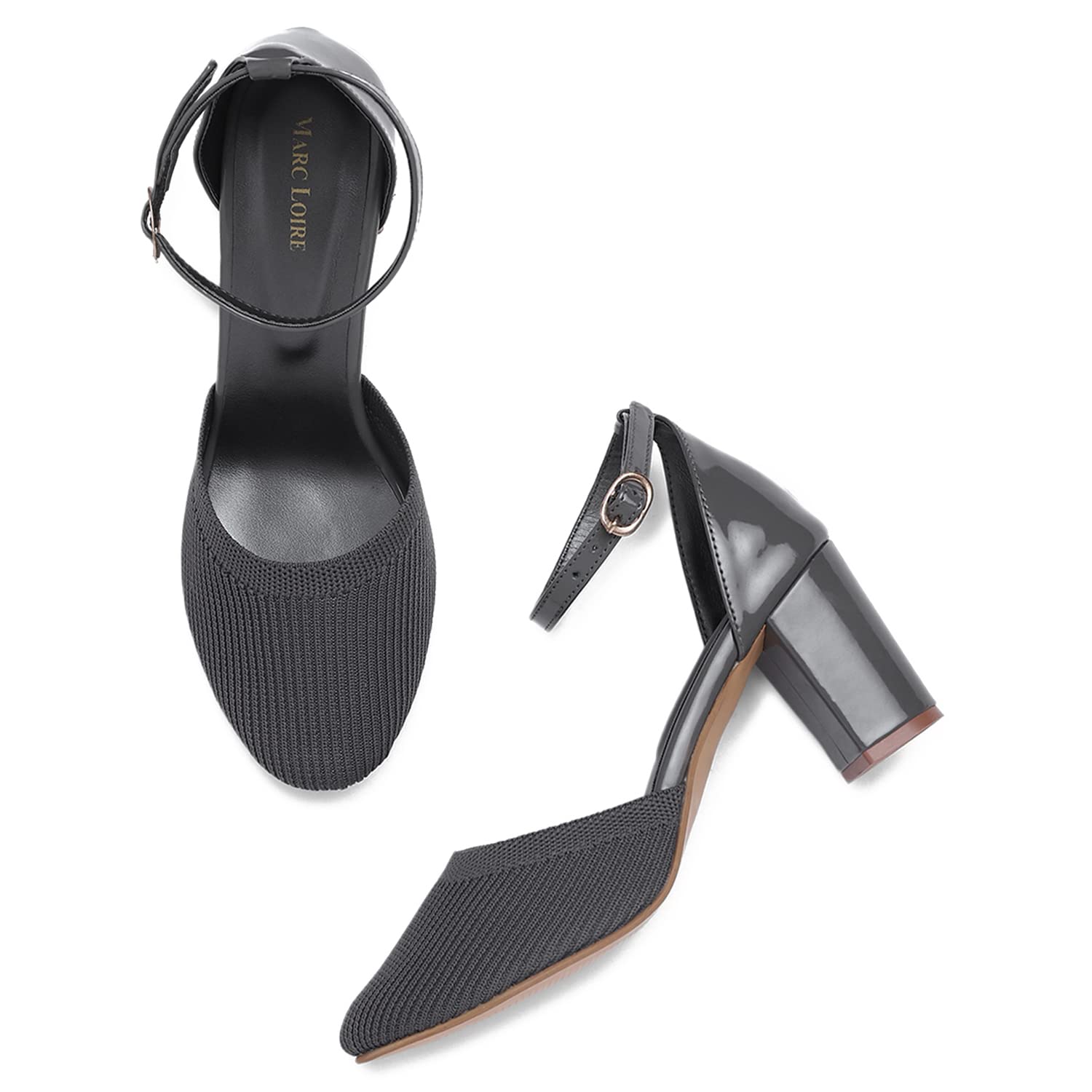 Marc Loire Womens Slip on Block Heels Sandals, Grey (B0BBGXMJGQ) Amazon Price History, Amazon Price Tracker
