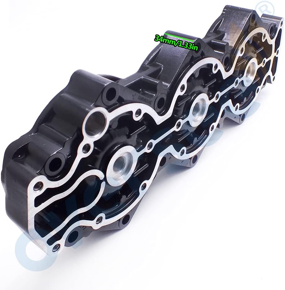 OVERSEE 688-11111-02-1S Head Cylinder for Yamaha Outboard Motor 2T 85HP Parsun T85 T85-0500000288-11111
