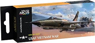 Arcus 5005 Enamel paints set USAF Vietnam War 6 colors in set 10ml