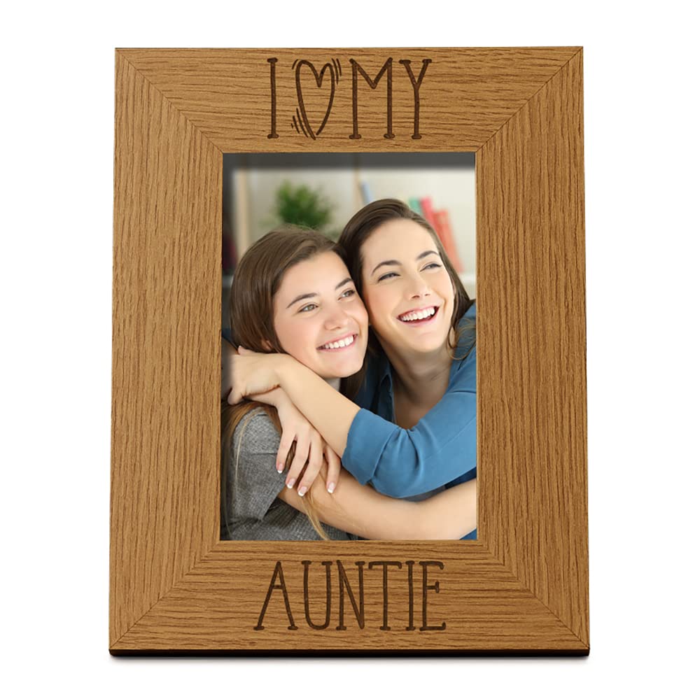 Ukgiftstoreonline Brown I Heart My Auntie Photo Frame Fw614 (8 X 10 Inches)