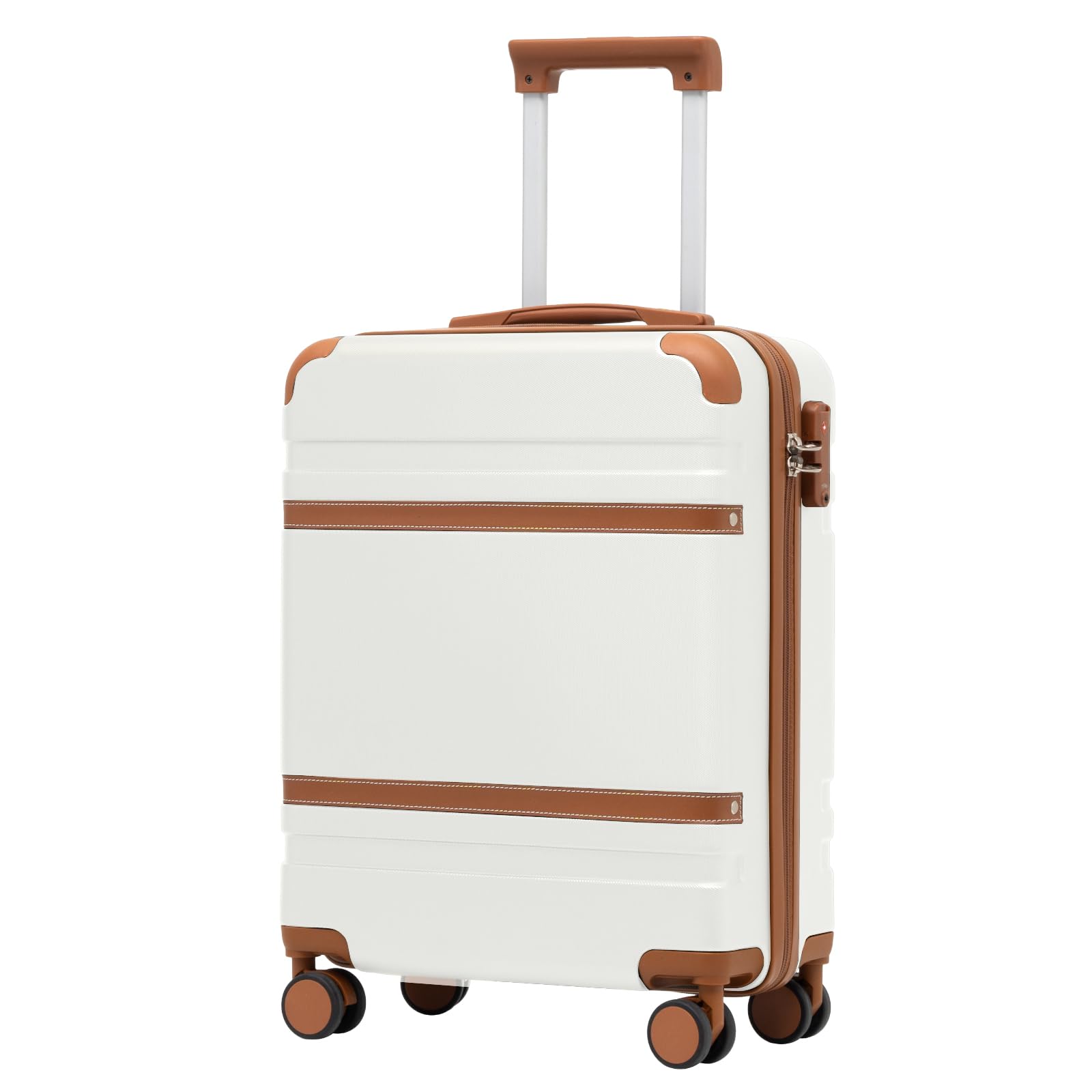 COOLIFE Handgepäck Koffer 55x40x20cm, Trolley Handgepäck passend für Easyjet, Reisekoffer ABS Hartschale kabinenkoffer mit 4 sanften Rollen und praktischem TSA Schloss