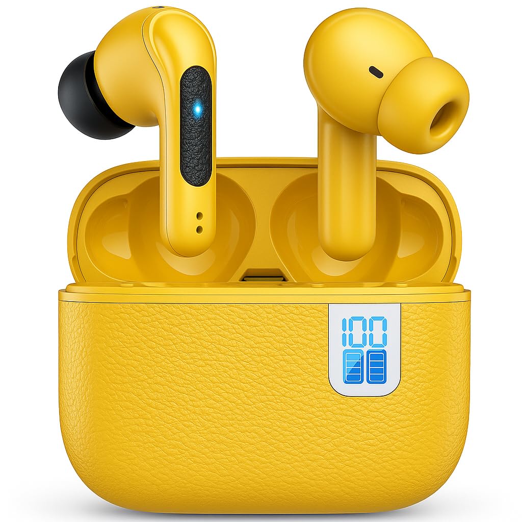 専用ページ Y-M57 TWSイヤホン イエロー Amazon.co.jp: ワイヤレスイヤホン 【2025新登場・没入音質＆超快適