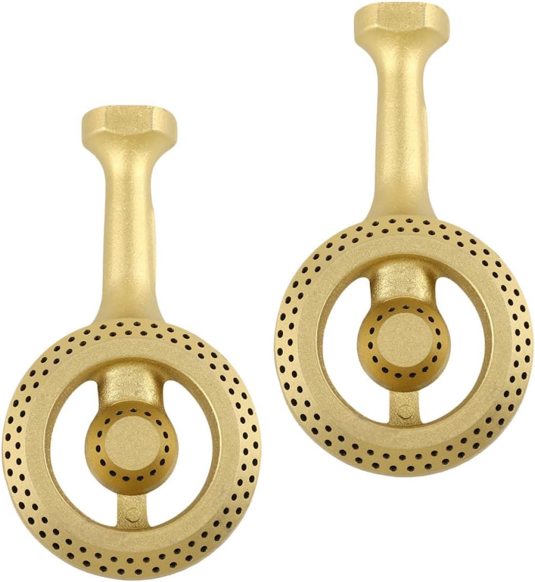 Alipis 2pcs Universal Cast Iron Gas Stove Burner Head Replacement Caps for Kitchen Cooking Accessories, Metal Stove Burner Covers Compatible with Household Gas Range