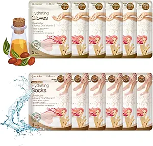 Epielle Hydrating Hand & Foot Masks (12pk)