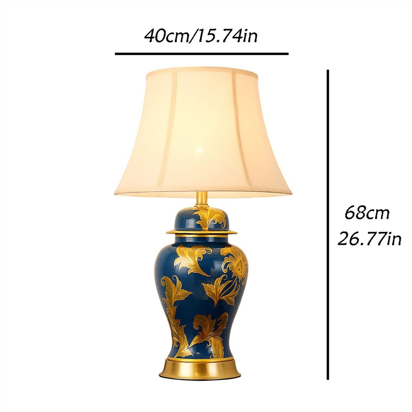 Lampki nocne Luksusowa antyczna ceramiczna lampa stołowa do salonu, stolika herbaty, dekoracyjna, wysokiej jakości wewnętrzna Wystrój domu