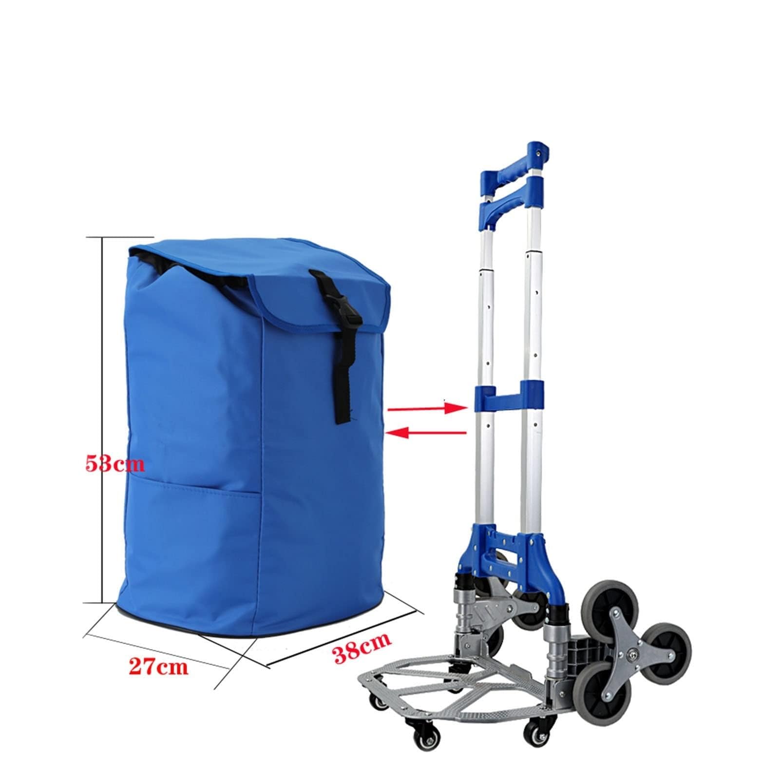 Bolsa de Repuesto Reutilizable para Carrito de la Compra, 54 l, portátil, de Tela Oxford, Color A