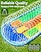 Sunrio Lawn Water Slides 16ft x 80in Triple Slide with Built-in Sprinkler and 3 Bodyboards for Kids Adults Backyard, Slip and Slide in Outdoor Water Toys During Summer Holiday
