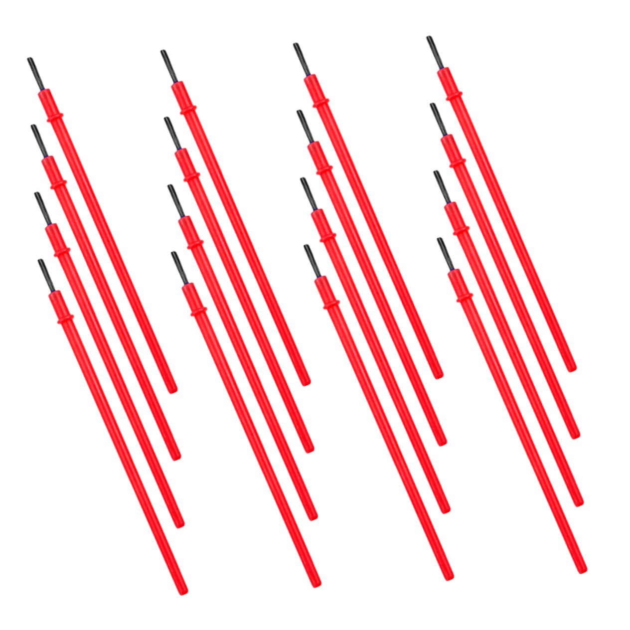 HOMSFOU 5 Series Cepillos para Departamento Arte Cepillo De Pintura Pinceles En Miniatura Pincel De Acuarela Suministros De Pintura Pintar Páginas Rojo 100 Piezas*5