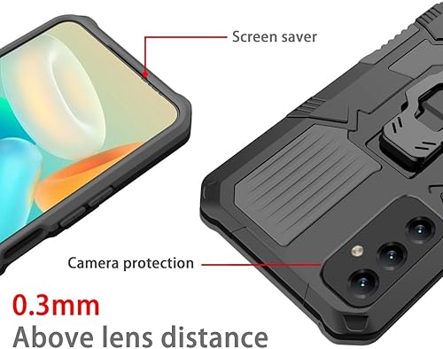 Miniatura 9 de Funda compatible con Redmi Note 7, funda protectora a prueba de golpes con función atril incorporada, compatible con Xiaomi Redmi Note 7 Pro, funda