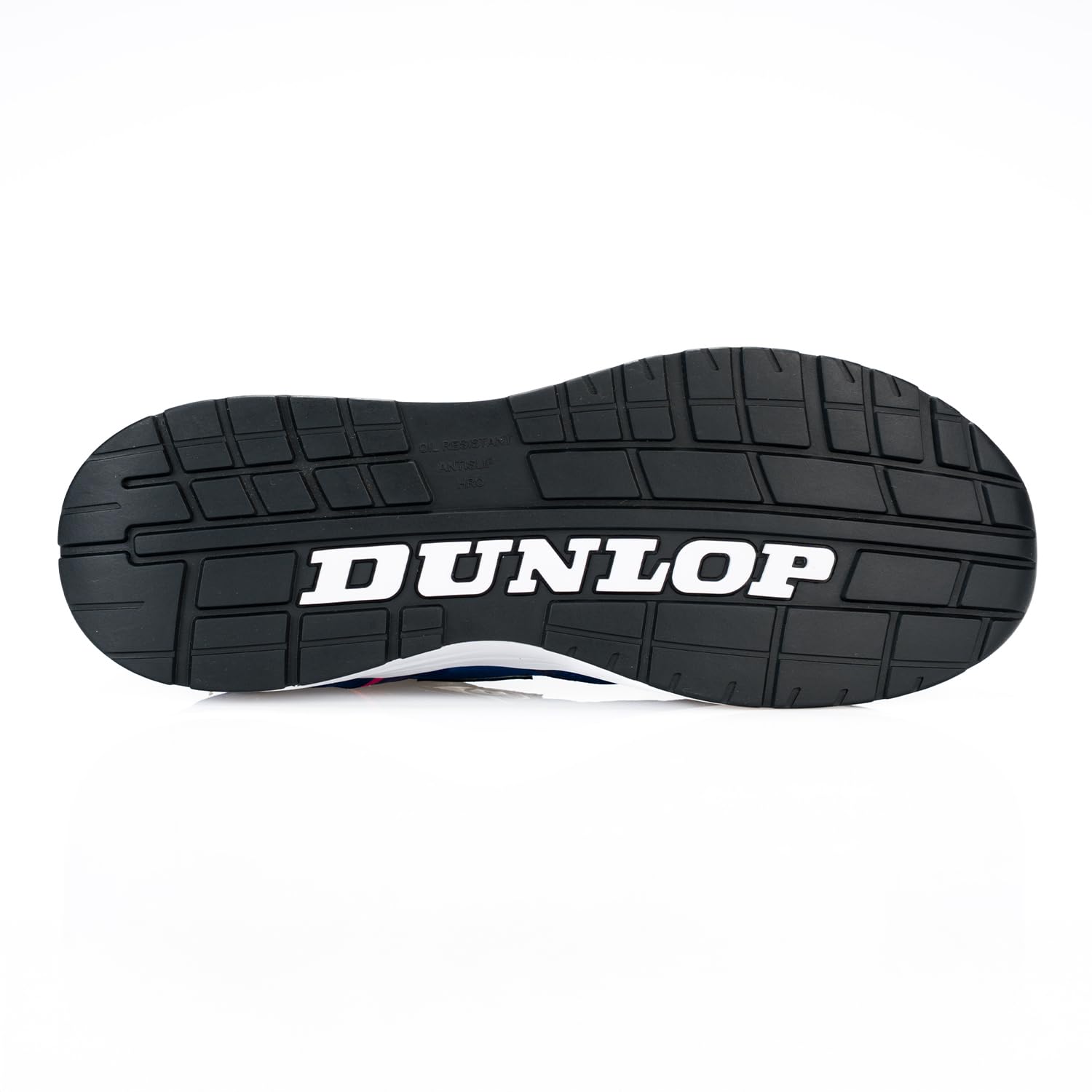 DUNLOP Zapato de Seguridad S3S Lady Arrow EVO Mujer Piel Ante Mesh Azul Rosa Puntera Fibra Vidrio Suela EVA HRO