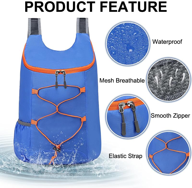 Mochila Deportiva Impermeable Ligera 10L Negra miniatura 2