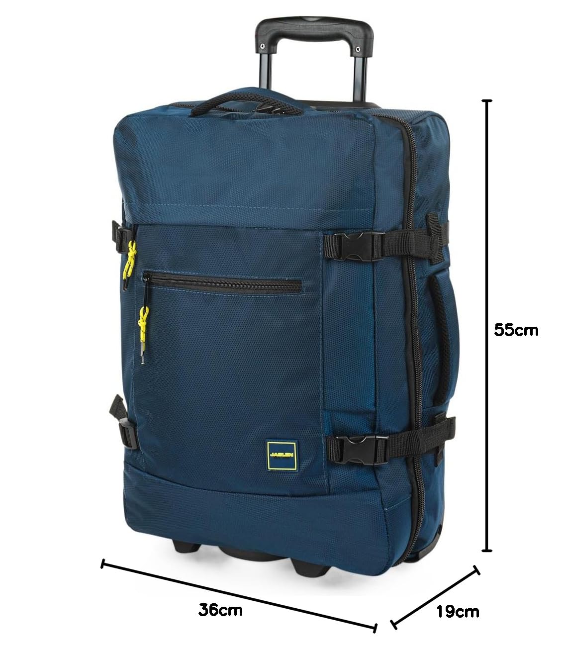 Jaslen - Maleta Cabina 55X40X20 Ligera y Resistente, Ideal como Maletas De Cabina, De Viaje o Mala Viagem, diseño Compacto y Funcional, Marino
