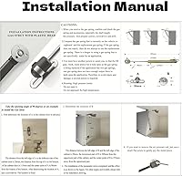 Vista 3 de DerBlue Paquete de 4 puntales de gas de 10 pulgadas 100N/25lb para gabinetes - Amortiguadores profesionales para gabinetes y puntales de gas