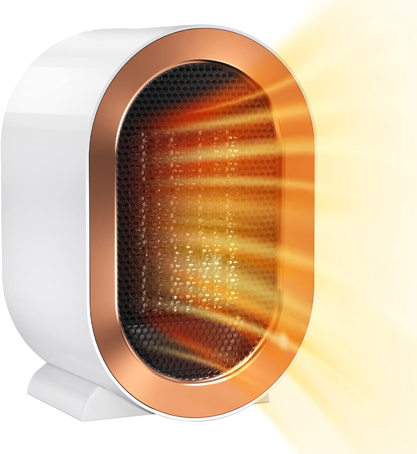 electric space heaters for indoor use plug in portable small room personal heater with fan for bedroom bathroom |1200 watt mini heater for office under desk table