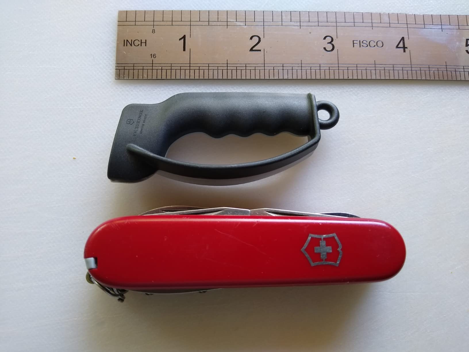 Victorinox knife sharpener Sharpy, multicolored, Grey / Black Amazon