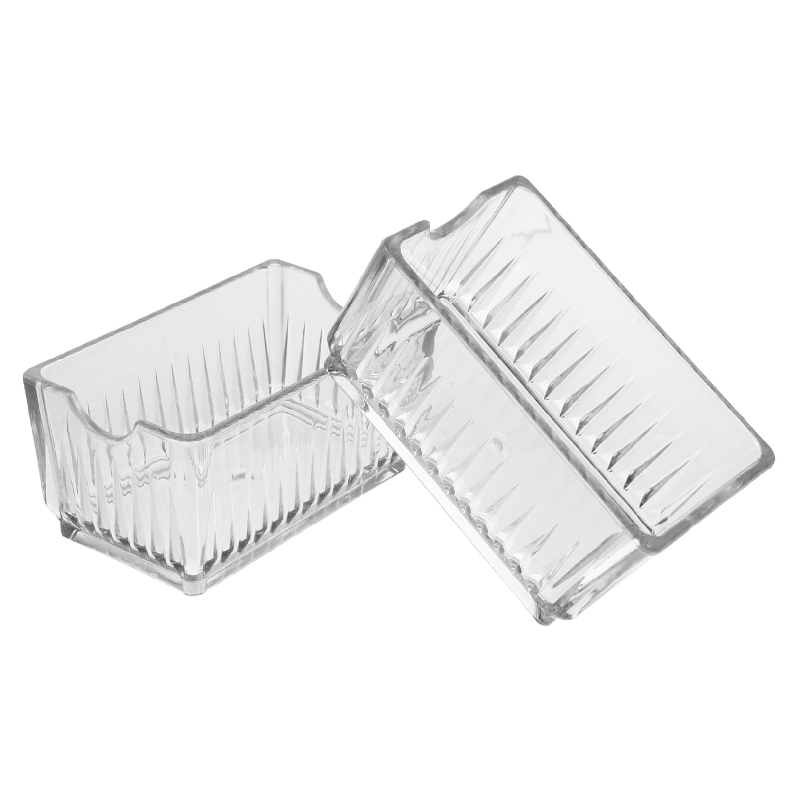 GLEAVI 2Pcs Transparent Acrylic Storage Boxes for Candy Bags Organizers Multi Purpose Containers for Items Stylish and Portable Design