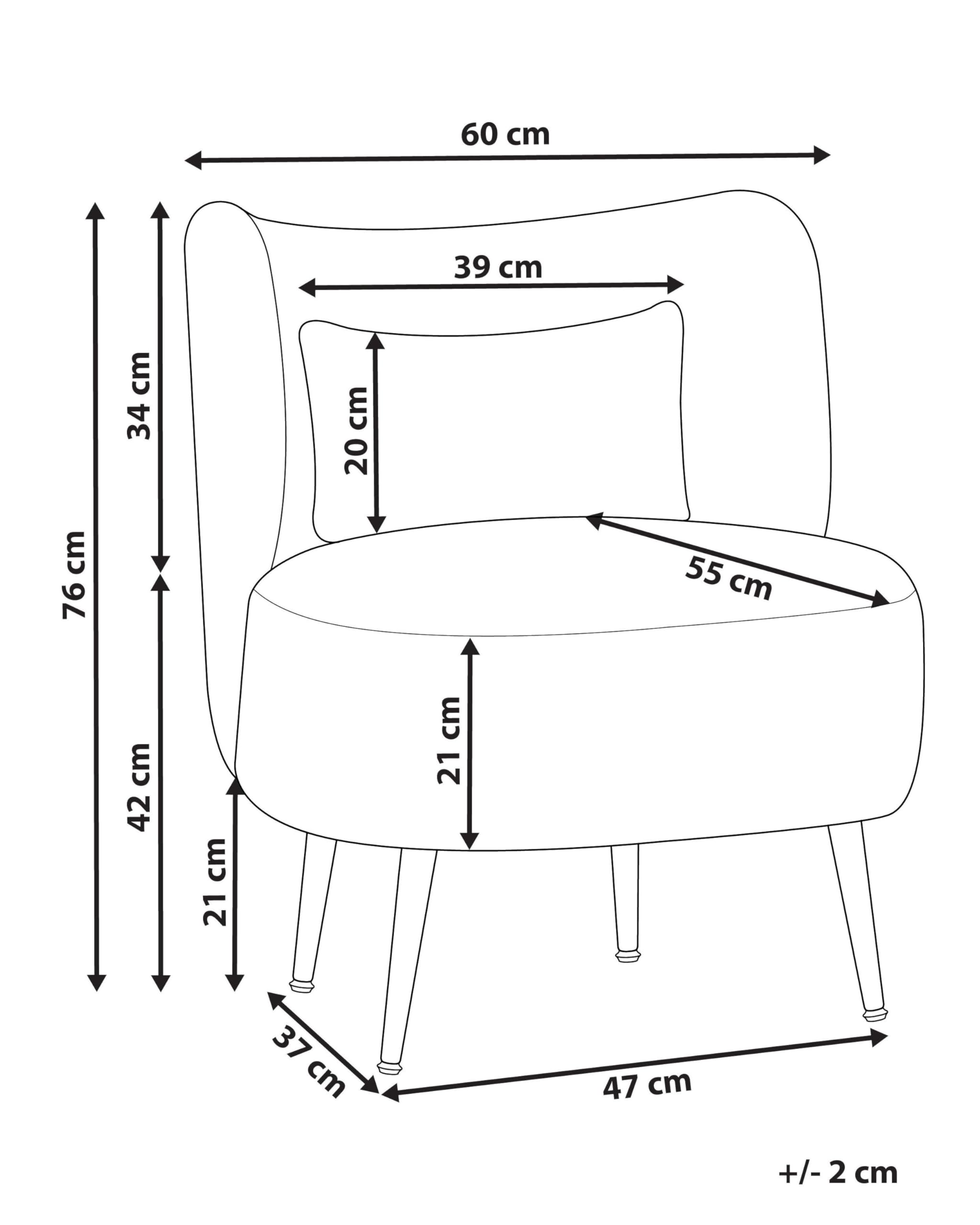 Beliani Wohnzimmer Sessel Gebogene Rückenlehne Glam Design Boucle Polsterung Schwarze Beine Grün Otsby