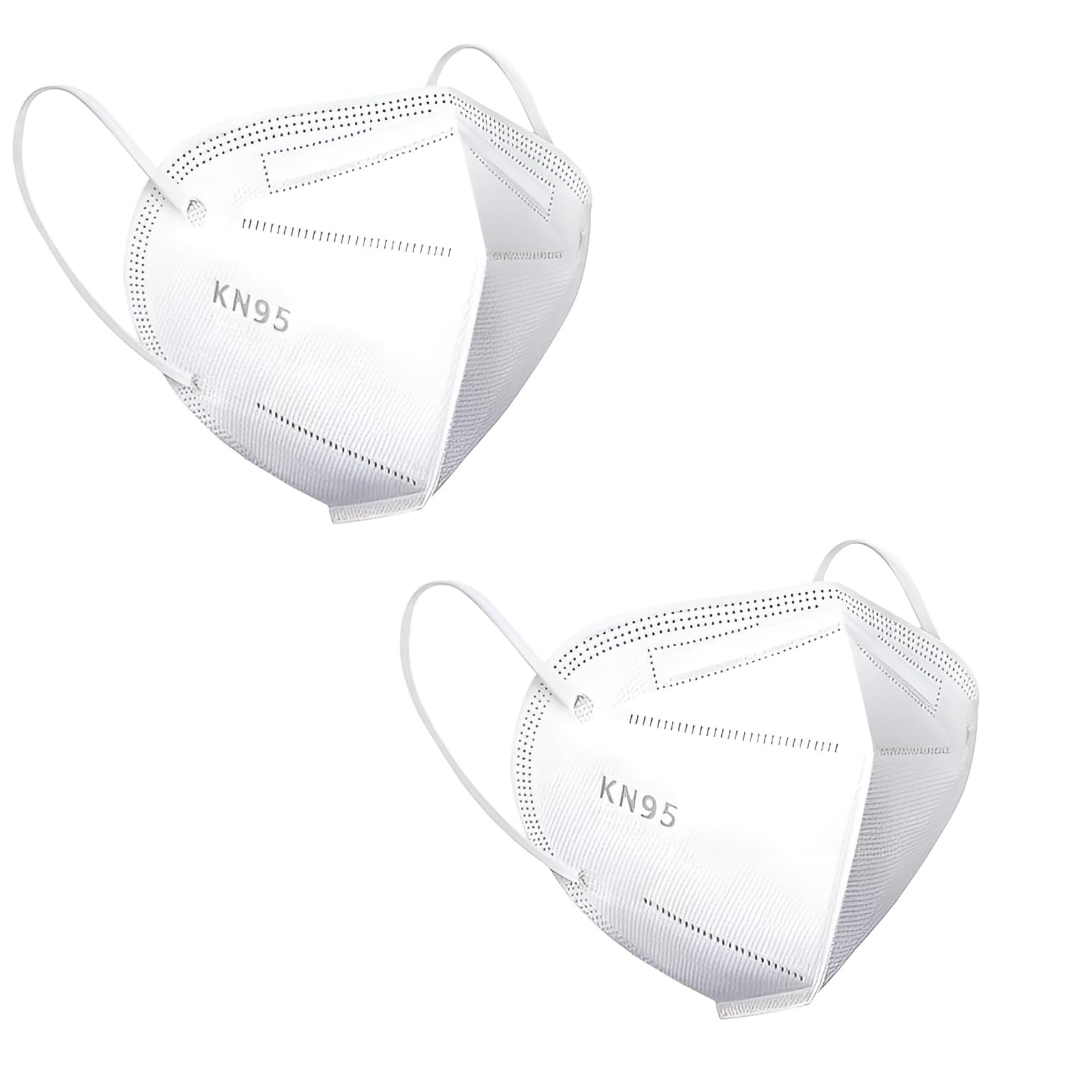MAPPERZ KN95 Face Mask with Adjustable Nose Clip, Advanced Filter Media, Vertical Flat Fold Design, White, Protective Respirator for Daily Use-image-33