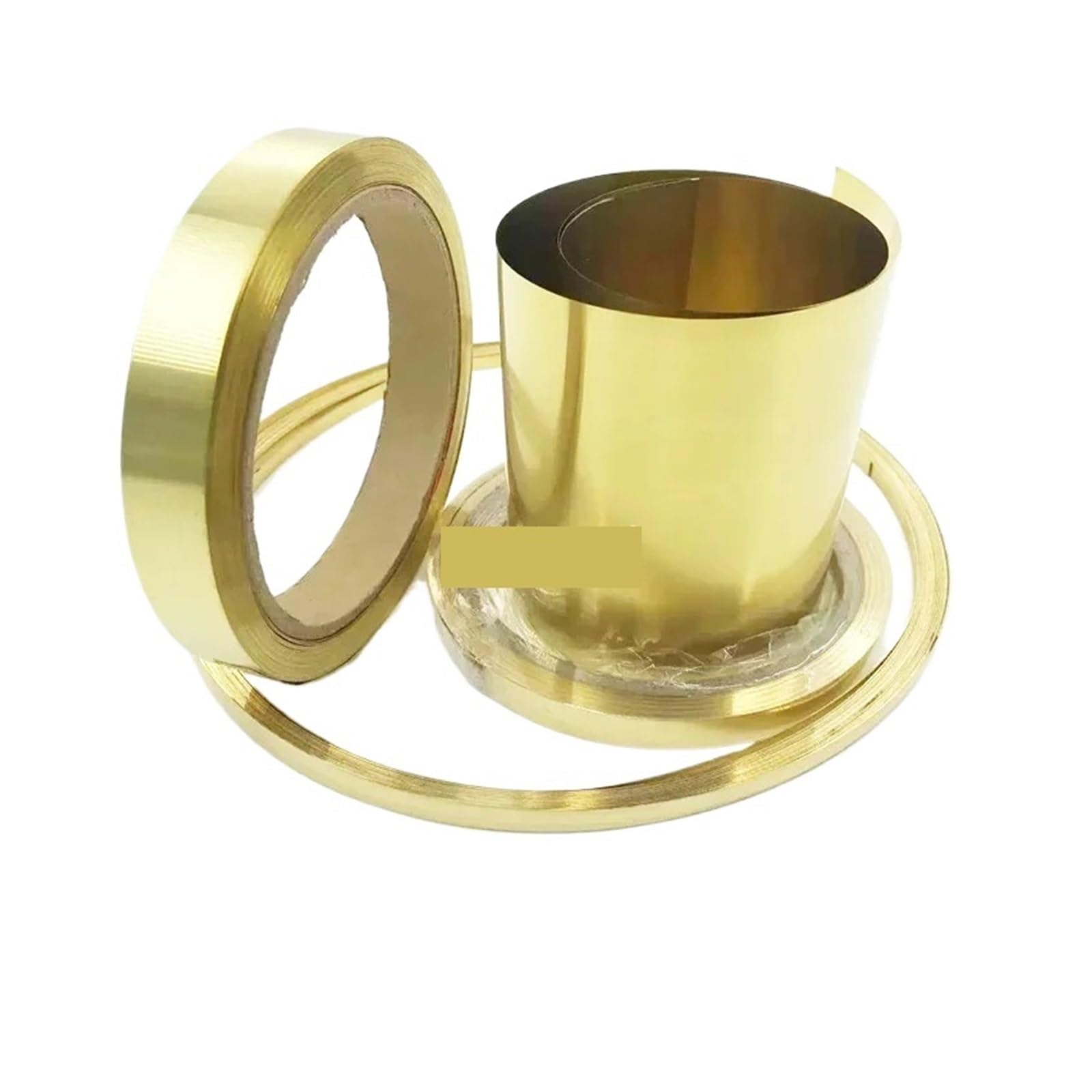 Arkusze mosiężne blachy stalowe Arkusze ro Żółta taśma mosiężna, pasek z blachy mosiężnej, majsterkowanie, cienka metalowa płyta aluminiowa, grubość 0,01 do 1 mm szerokość 10-300 mm, części d