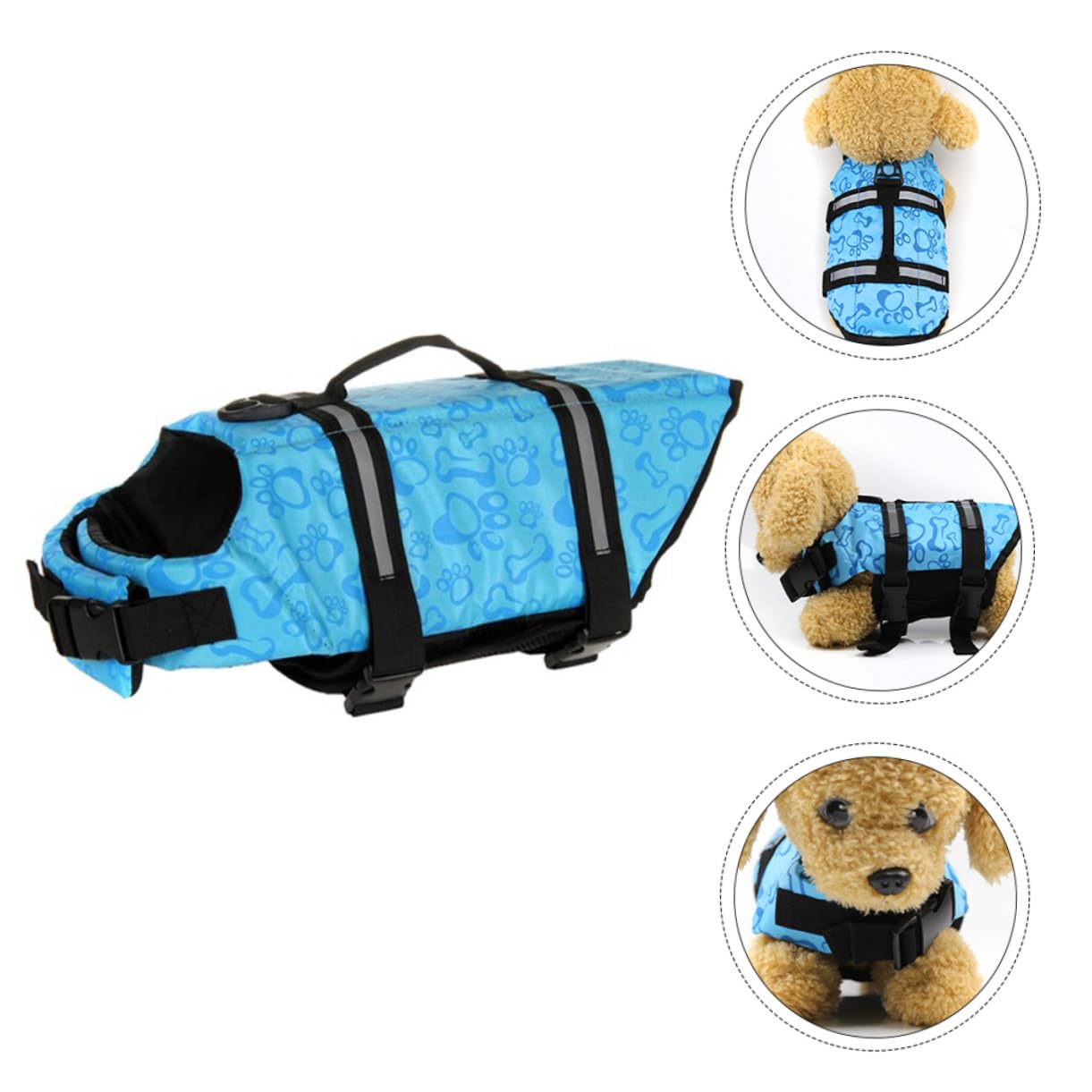 Garneck Vest for Dogs Pet Swimming Vest Unique Pattern for Puppy Pool Dog Swim