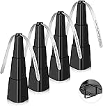 Fly Fans for Tables, Fly Fan Outdoor Indoor Keep Flies Away, Table Top Spinner with Holographic Blades, Flies Deterrent for Picnic, Restaurant, Party, Home, BBQ (4 Pack)