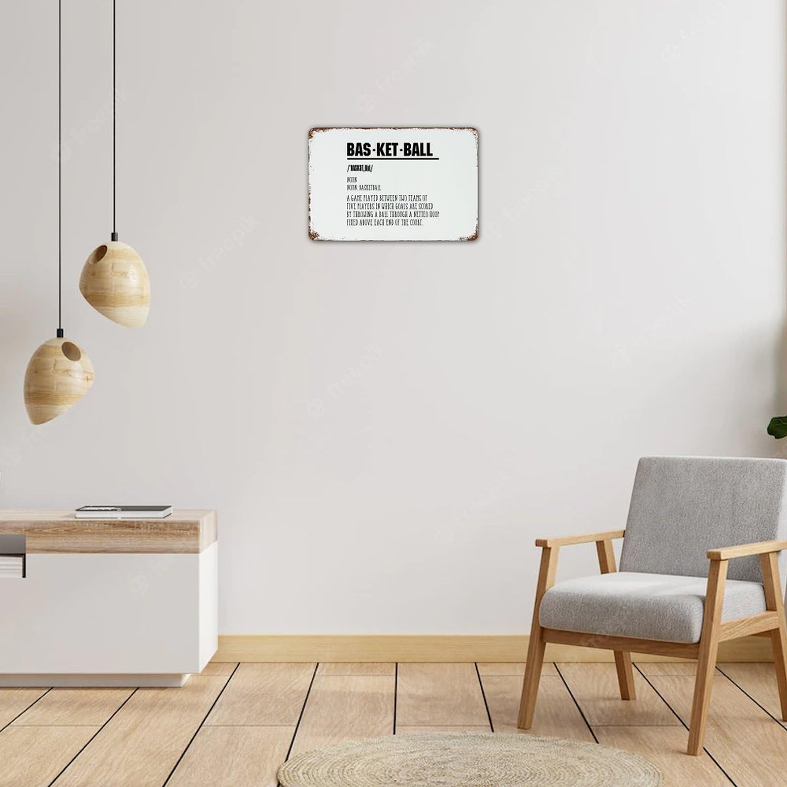 Cartello Da Basket In Alluminio Antiruggine, 22,9x27,9 Cm, Decorazione Da Bagno Con Pallacanestro, Regalo Per Giocatori