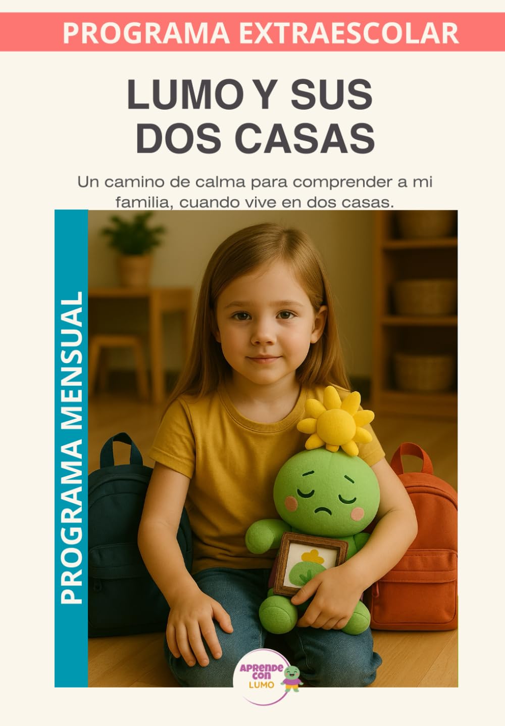 Lumo entre dos casas: Programa mensual :Un programa para comprender los cambios familiares con calma (Programas Extraescolares Aprende con Lumo)