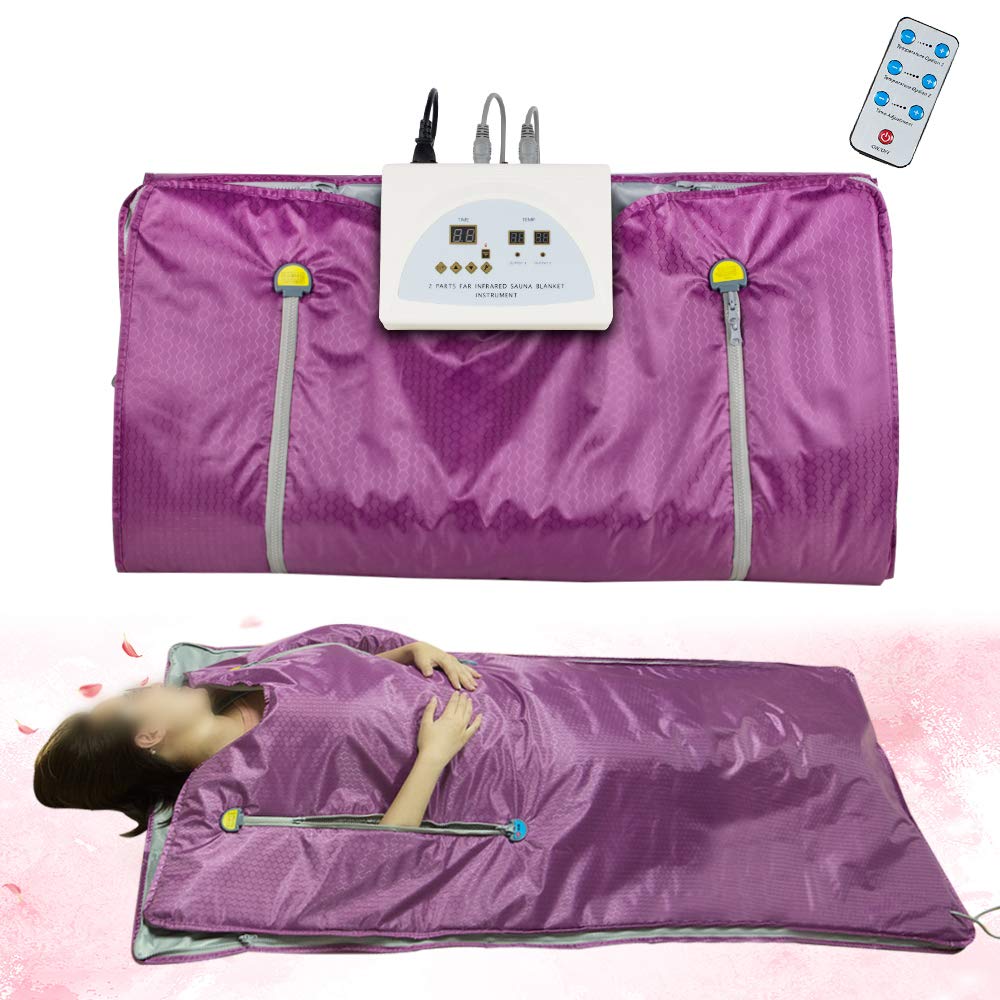 Funwill Far Infrared Sauna Blanket, 2 Zone Controller