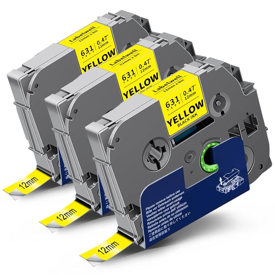 Tape Compatible For Brother TZe-231 TZe-631 P-Touch E100 H100R 1000