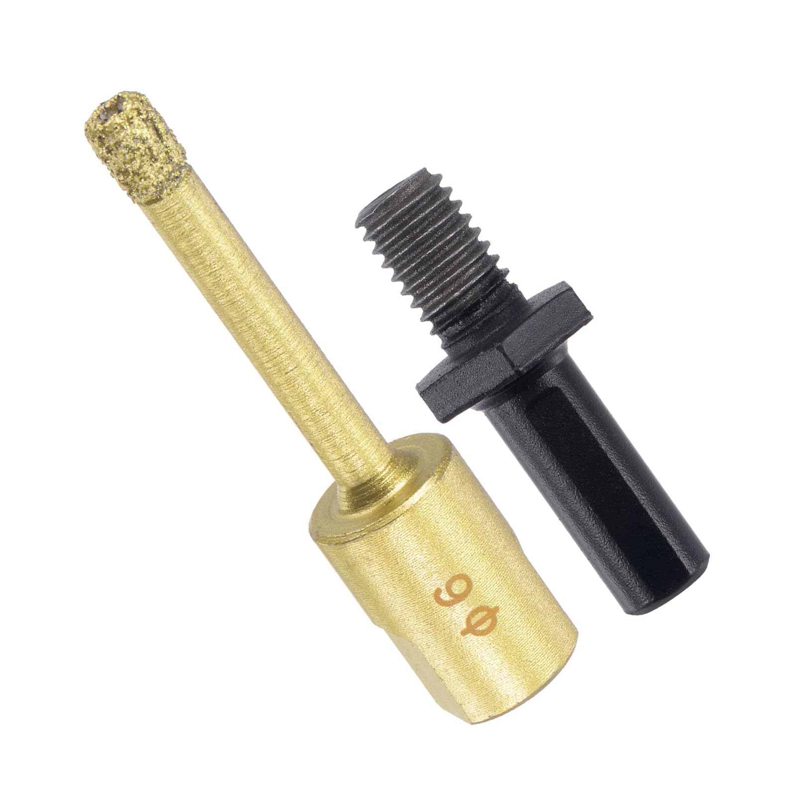 CoCud Diamond Drill Bits Set, 6mm Cutting Diameter, Brazed Diamond Core Drill Bits with M10 Arbor Adapter