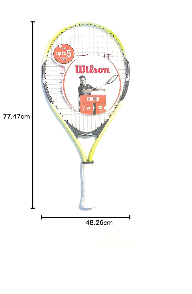 Amazon | wilson フェデラー テニスラケット 19インチ 5歳までの