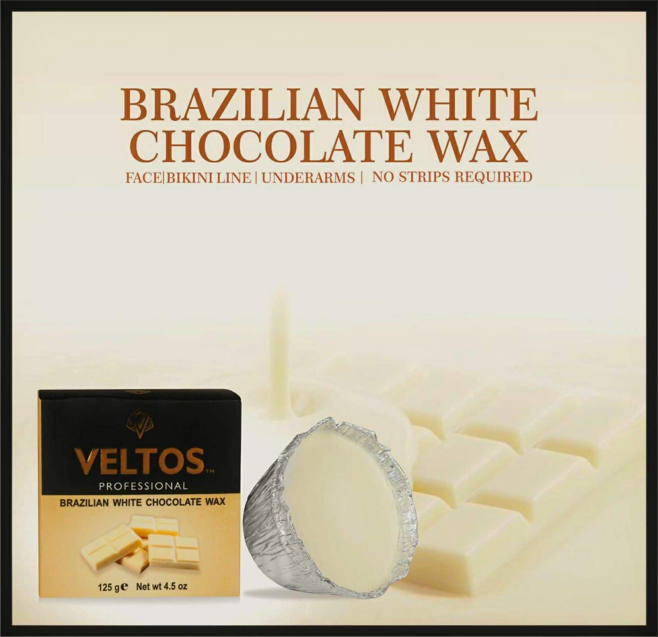 Veltos Brazilian white Chocolate Facial Peel Off Wax (125 gm) (B09MQ992VK) Amazon Price History, Amazon Price Tracker