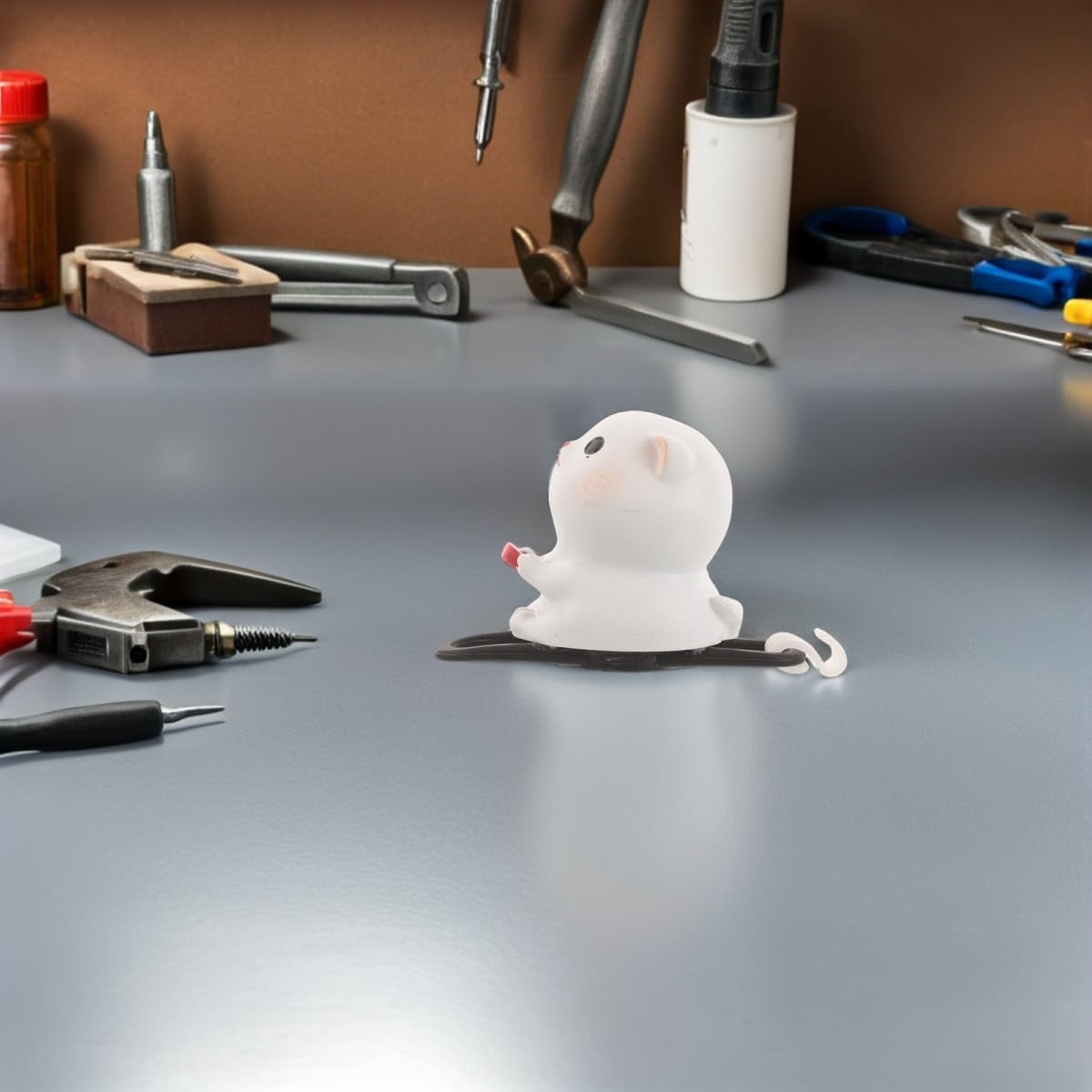 Kawaii Cat Handlebar Ornament with Universal Resin Silicone Mount image 5