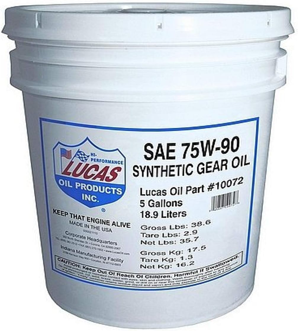 Lucas Oil 10072 SAE 75W-90 Synthetic Transmission