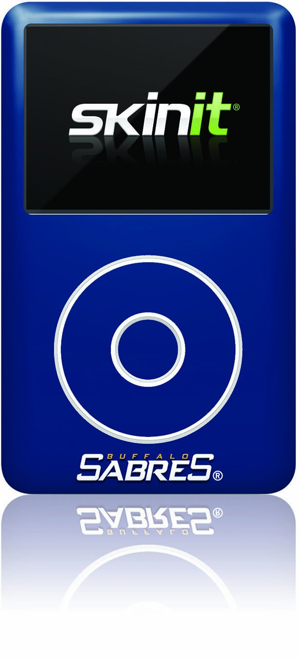 Skinit Decal MP3 Player Skin Compatible with iPod Classic (6th Gen) 80GB - Officially Licensed NHL Buffalo Sabres Solid Background Design
