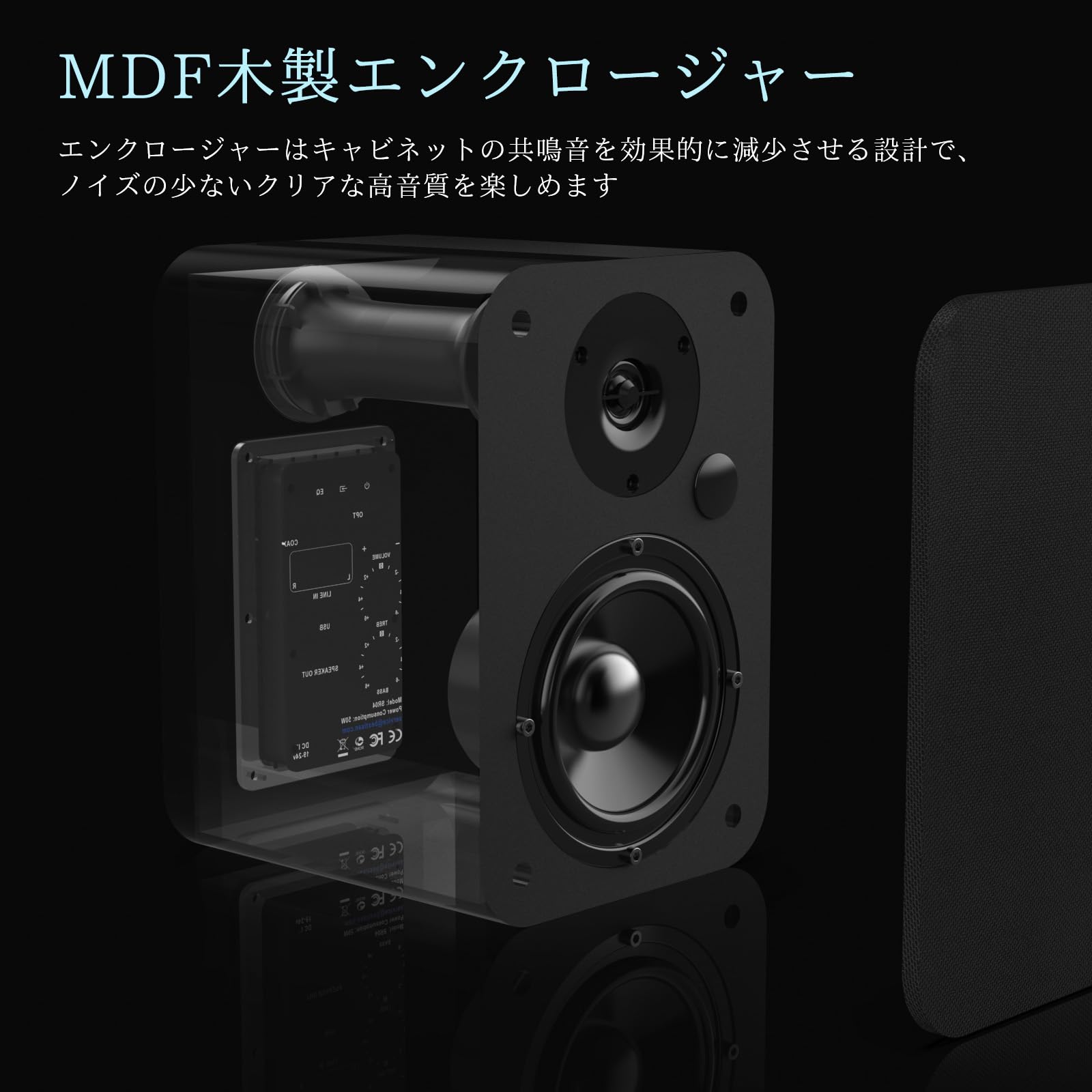 Amazon.co.jp: BESTISAN SD01ブックシェルフスピーカー 2ch Bluetooth