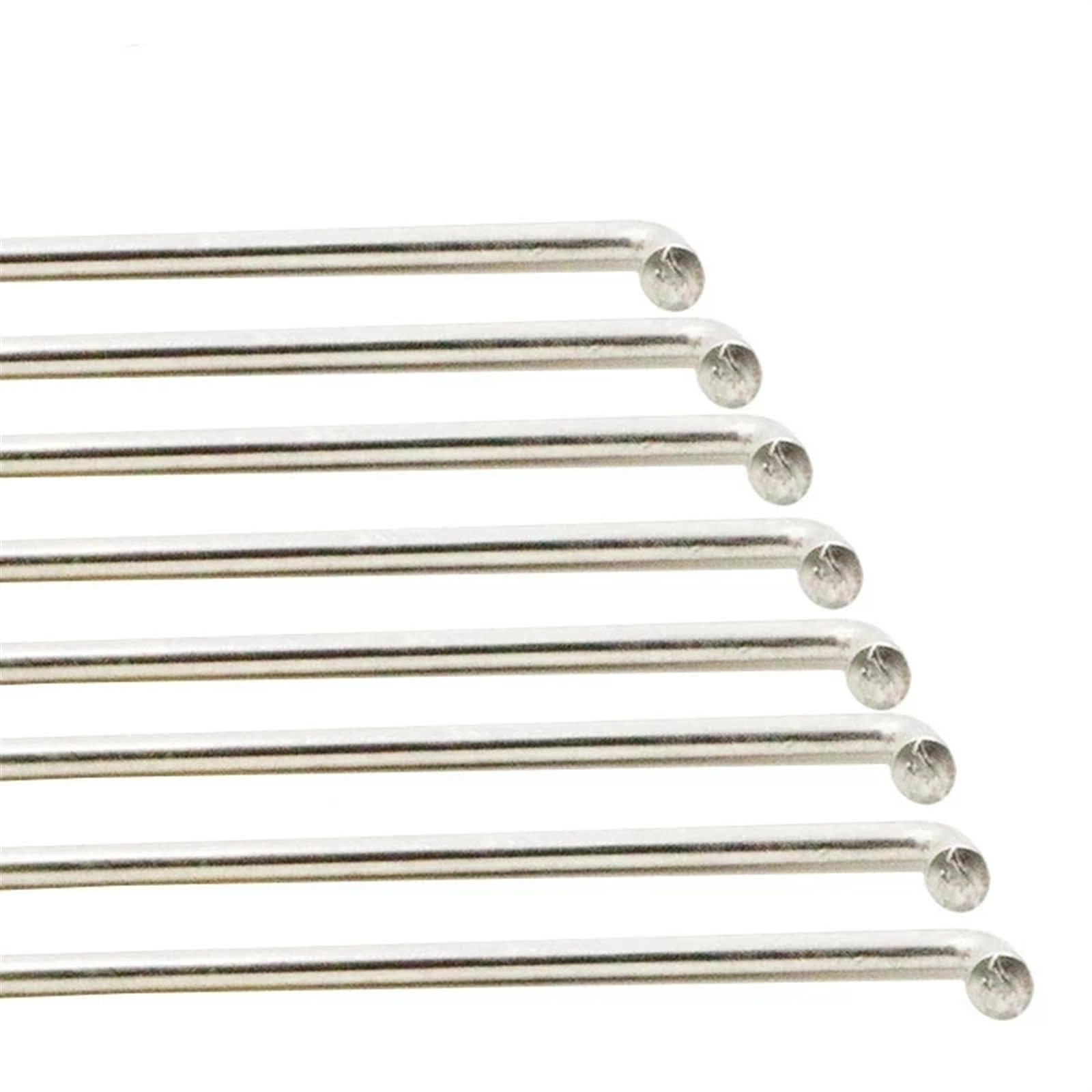 36 Stück, 12 G, Fahrradspeichenlänge 113–251 mm, silberfarben, E-Bike-Radfelgenteil mit Zange, Stahl, Edelstahl, für Elektrofahrräder, Straßenstärke, Mountainbike, Rennrad-Zubehör