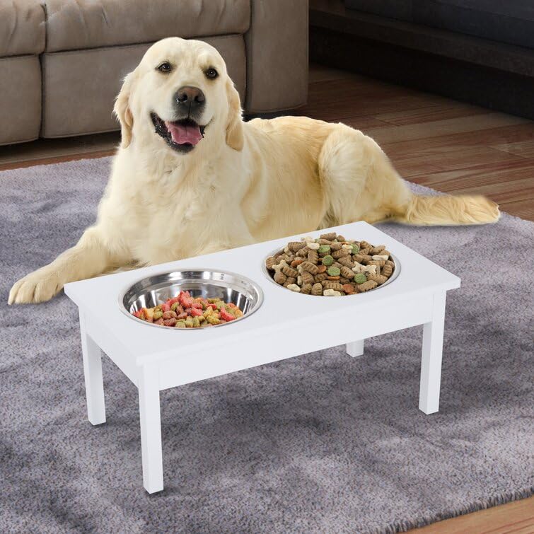 See full amazon price history chart for BELIEF WOOD Adjustable Elevated Dog Bowls for Food and Water Dog Feeding Stand Pet Food and Water Bowls Large and Small Dogs Ideal for Better Digestion and Posture (White) BELIEF WOOD Adjustable Elevated Dog Bowls for Food and Water Dog Feeding Stand Pet Food and Water Bowls Large and Small Dogs Ideal for Better Digestion and Posture (White) (B0CVH5CZBV) Amazon Price History, Amazon Price Tracker