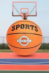 Bola de Basquete Oficial Nº7 Quadra e Rua com Textura Antiderrapante e Alta Aderência