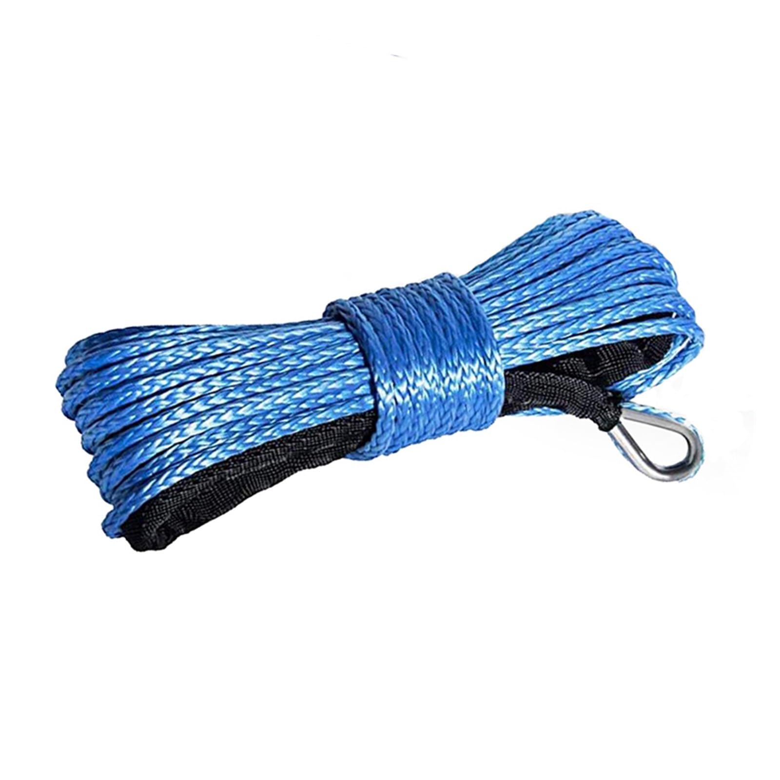 Lina Wyciągarki, 8mm x 12m Syntetyczna wciągarka/lina UHMWPE Kabel z osłoną do 4x4 4wd Atv Utv Suv Offroad(Blauw)