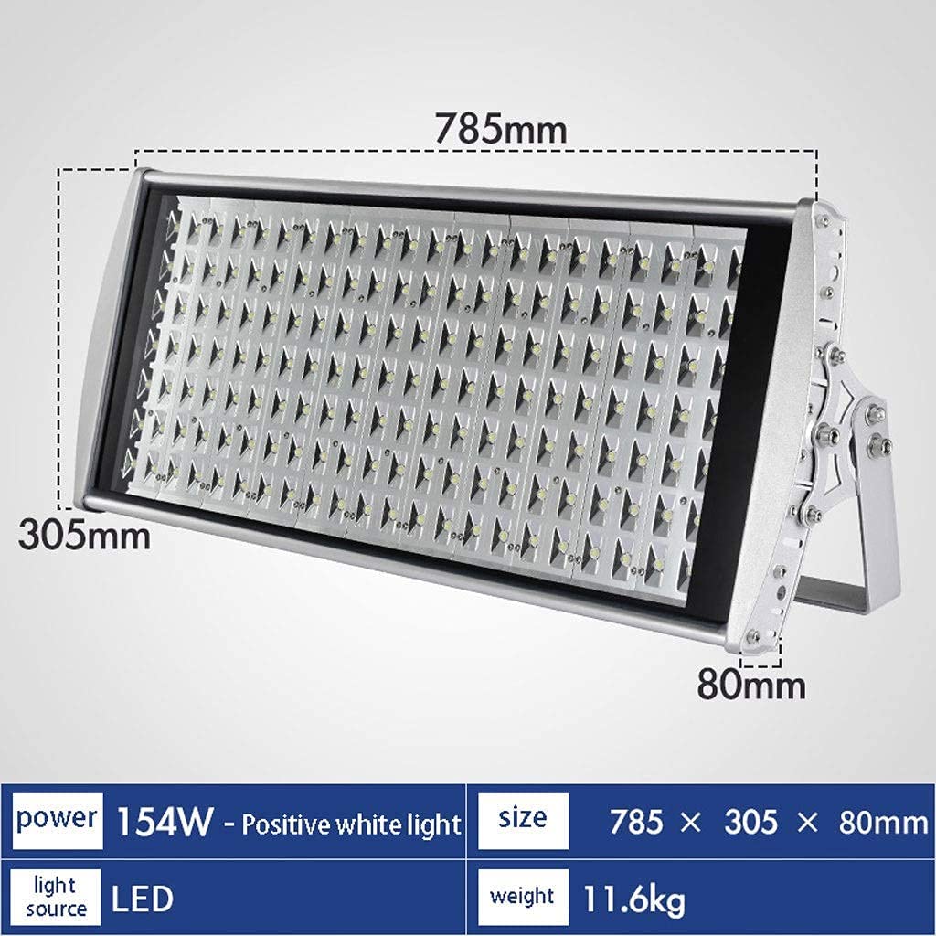 Reflektor LED do domu, oświetlenie tunelowe, oświetlenie stadionu zewnętrznego, wodoodporna lampa projekcyjna o dużej mocy Ip66/65, lampa robocza, pozytywne białe światło-154W