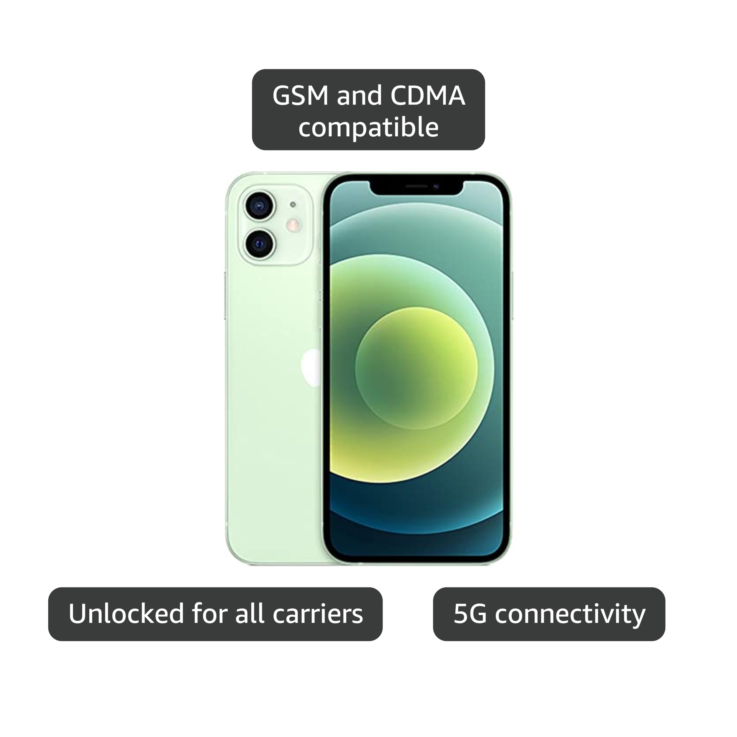 Amazon.com: Apple iPhone 12 Mini, US Version, 128GB, Green