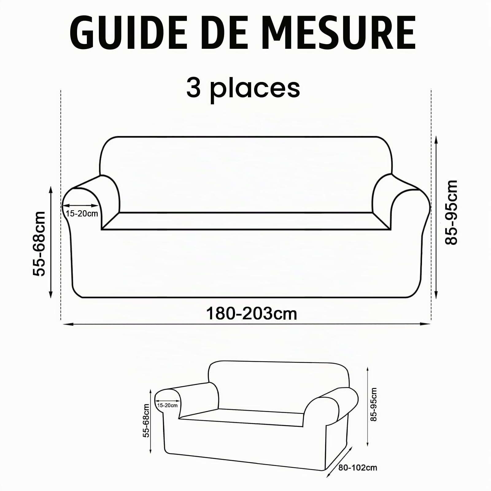 BellaHills Protège-Canapé 3 Places,Siège Imperméable, Facile à Installer pour Chiens, respectueux des Animaux de Compagnie, Chêne Clair