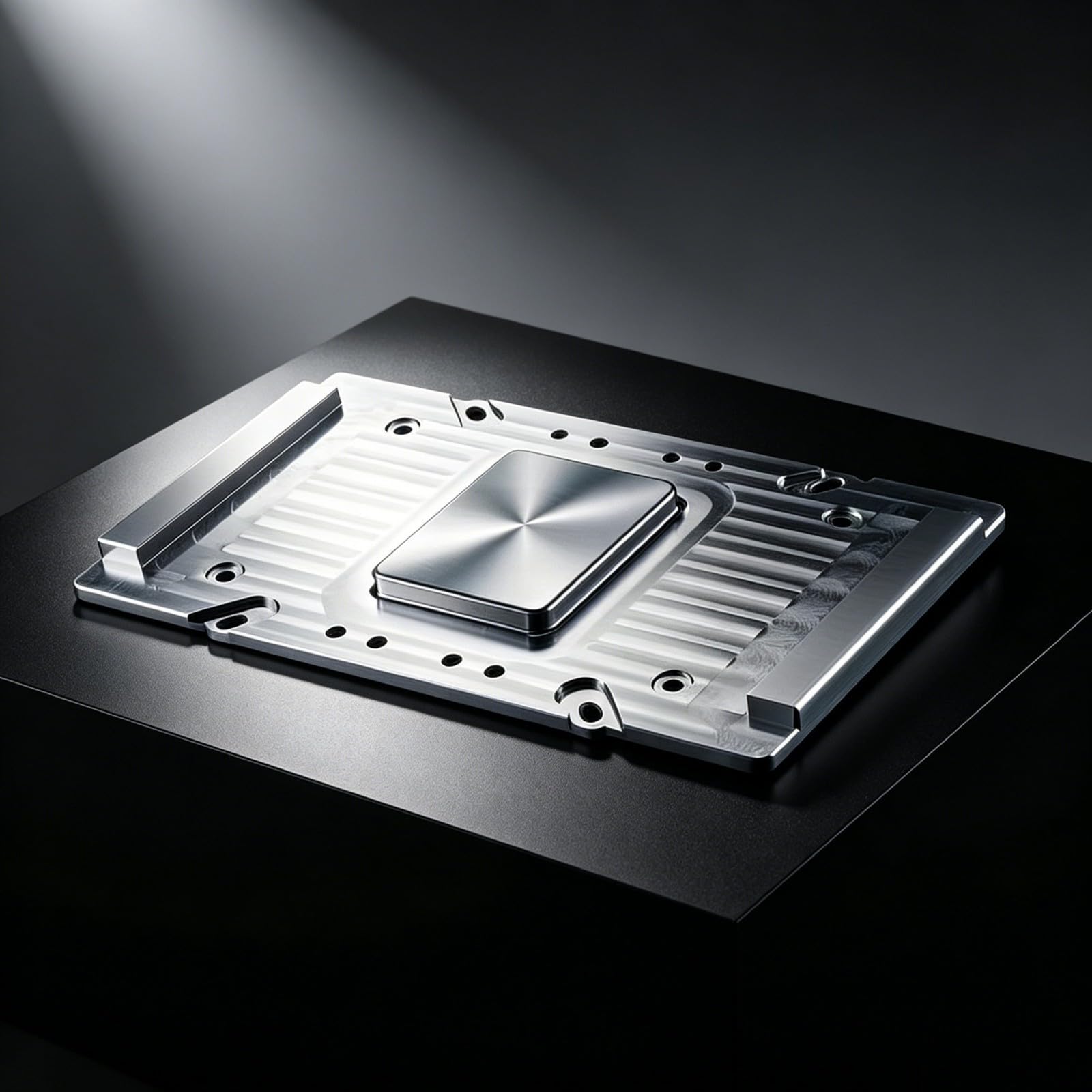 Alluminio Diffusore di Calore Dissipazione Termica Piastra Radiatore Sostituzione per V100 SXM2 GPU Accessori Scheda Grafica Intelligence Driver di Raffreddamento