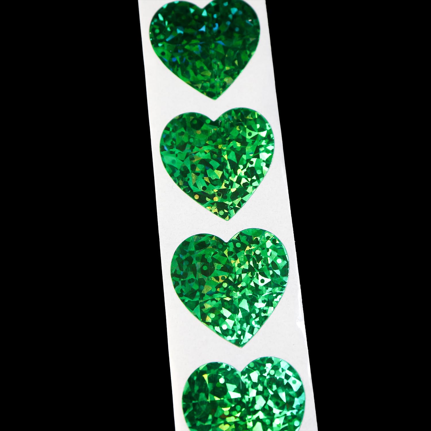 Amazon.co.jp: ホログラムロールシール 緑 グリーン ハート型 ハート