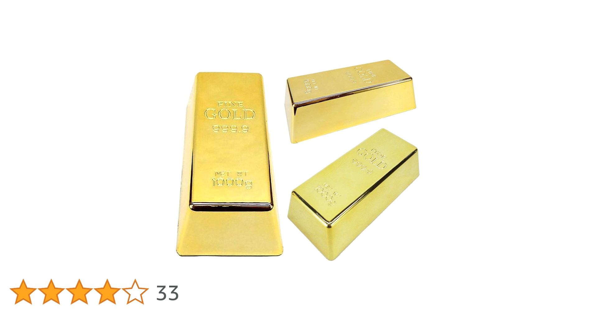 Amazon | フェリモア 金の延べ棒 レプリカ ディスプレイ用 装飾