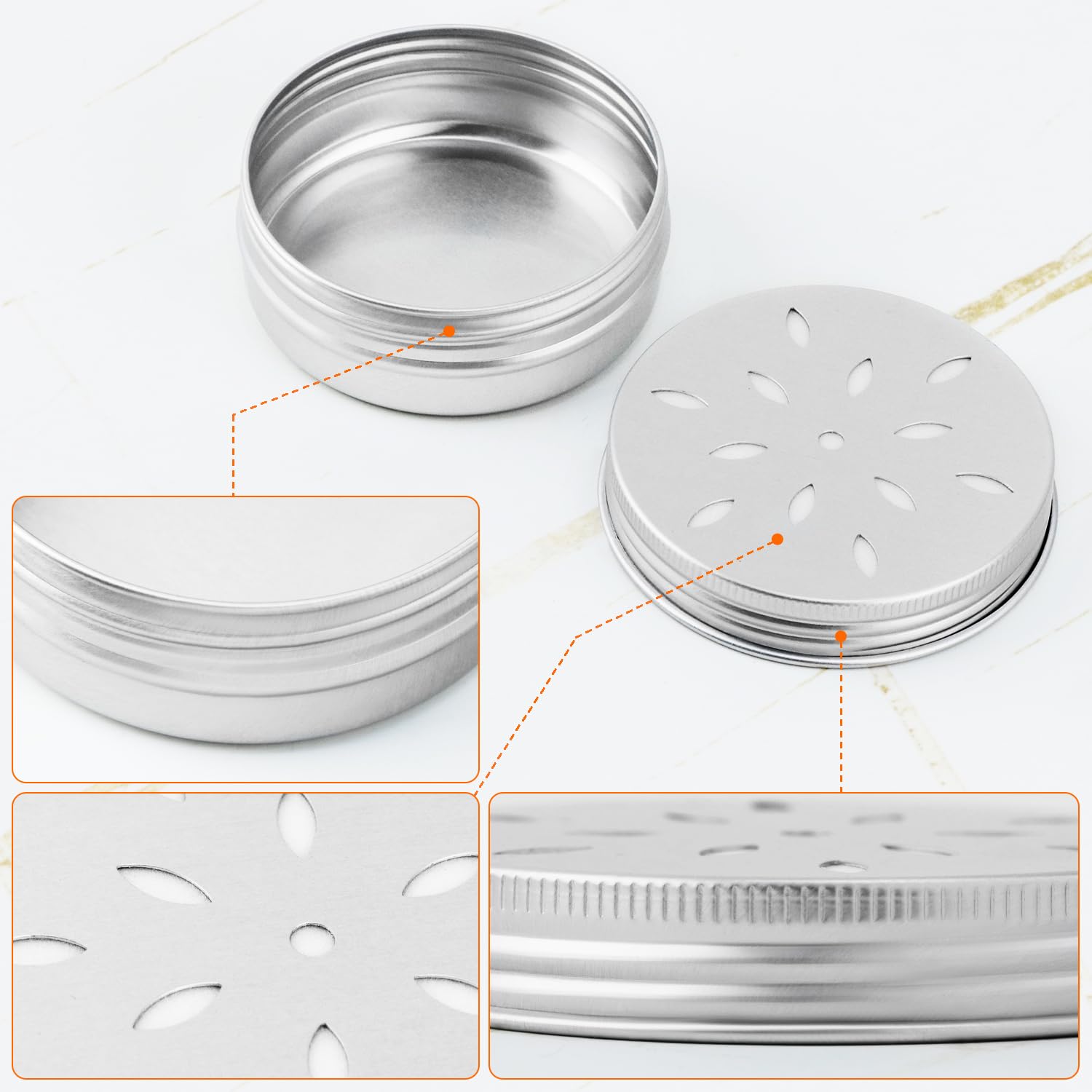 QWORK® Lot de 10 canettes parfum chien en aluminium avec ventilation - Récipients odeurs 60 ml pour chiens renifleurs - Accessoires de dressage chien