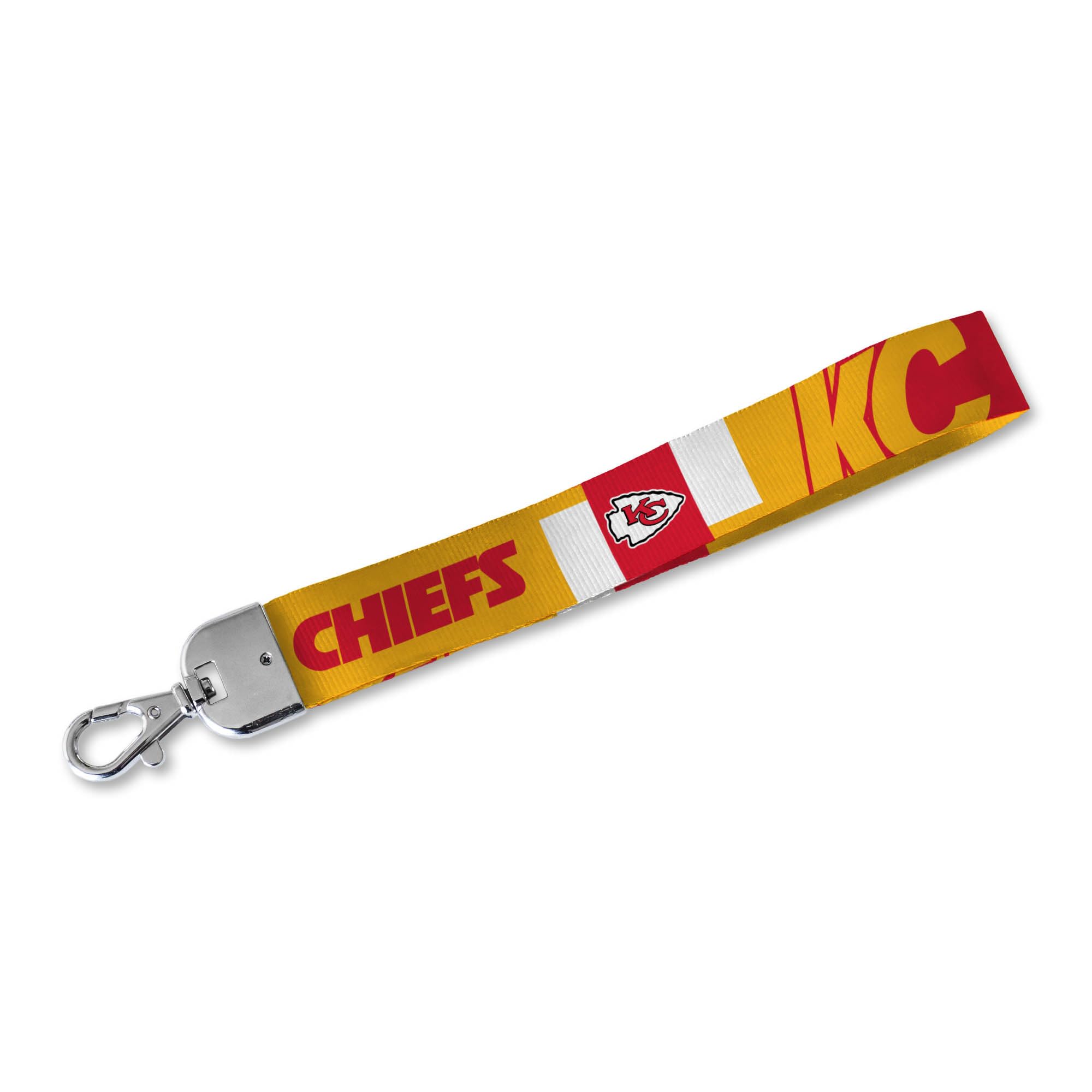 Rico Industries NFL Football Standard Wrist Lanyard Key Chain, Cute Wristlet Strap Holder for Car Keys ID Badges Card Wallet